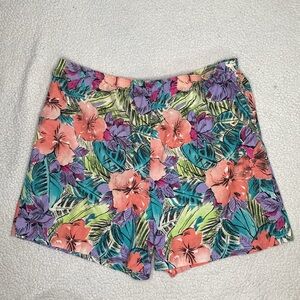 Vintage Cherry Hill Floral Shorts: Size 22W